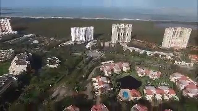 Hurricane Irma drone footage Pelican Bay Blvd and Gulf Park Drive