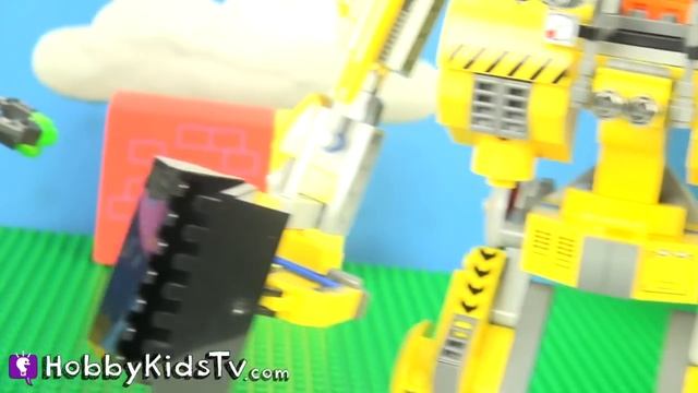 Lego Emmet's Construct-o-Mech! Peppa Pig Mater Robot Set 70814 HobbyKidsVids