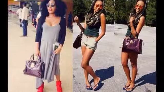 Movie Stars; Rita Dominic, Yvonne Nelson Rock LV Bags