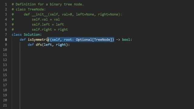 Symmetric Tree - Leetcode 101 - Python