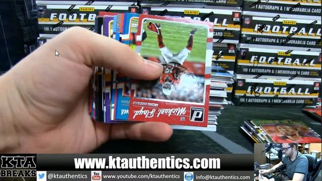KTAuthentics - 16-17 Panini Donruss football 1 hobby box break - pk1919