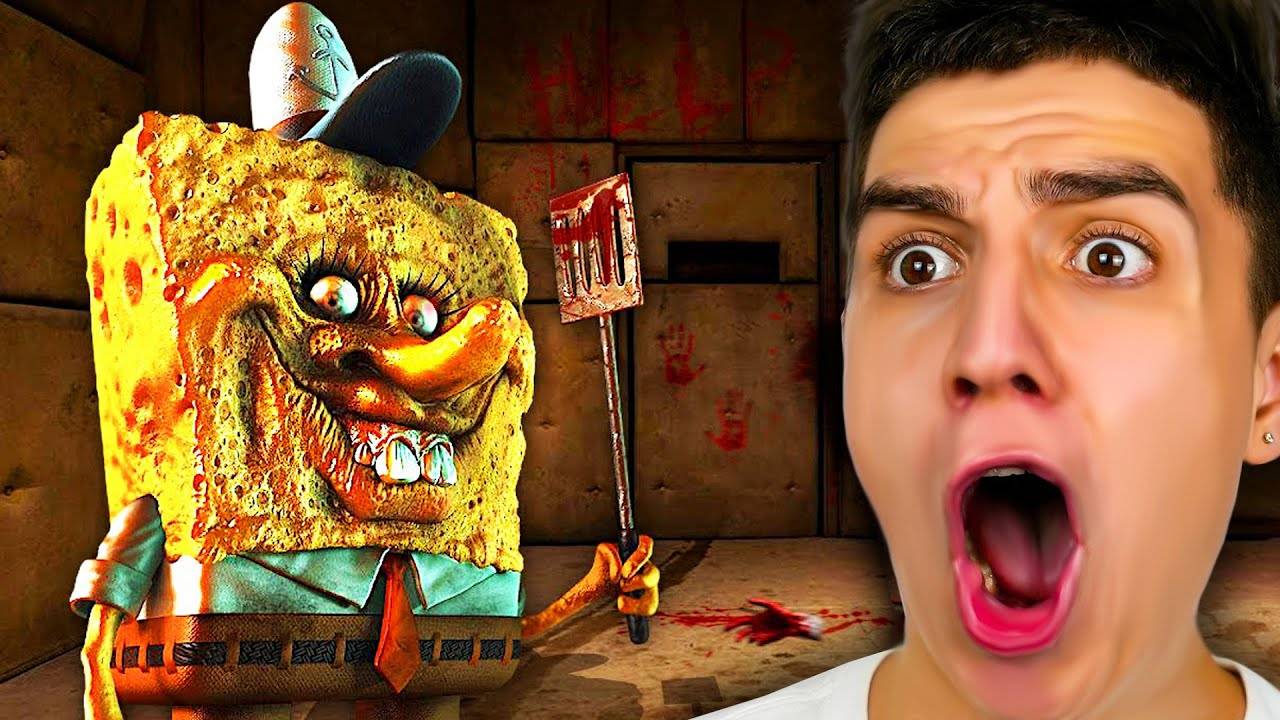 ГЛЕНТ и ПРОКЛЯТЫЙ ГУБКА БОБ! СТРАШНЫЙ ХОРРОР! САМАЯ СТРАШНАЯ ИГРА!