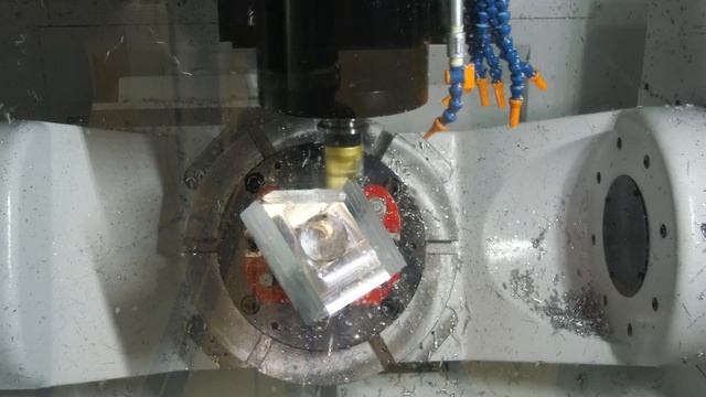 OKUMA 5 axis - watch it cut!!