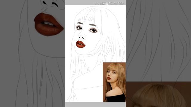 IBISPAINTX: Blackpink LISA digital portrait