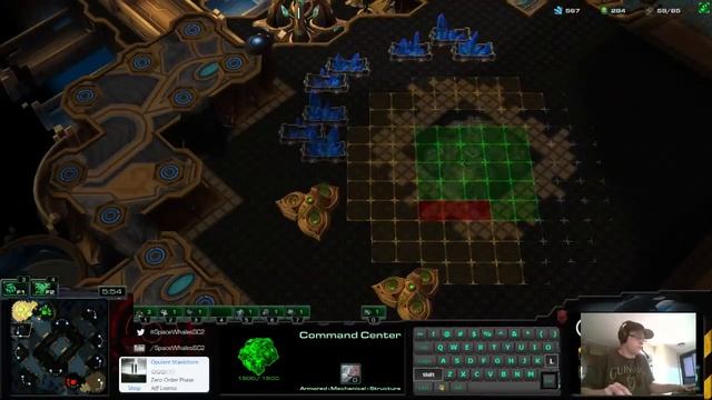 SC2 LotV Beta Archon Mode - TvP (SpaceWhales vs 2 Low-Master Protoss)  [Game 2]