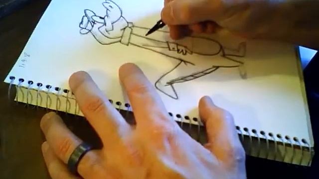 Wally Gator - live cartoon drawing