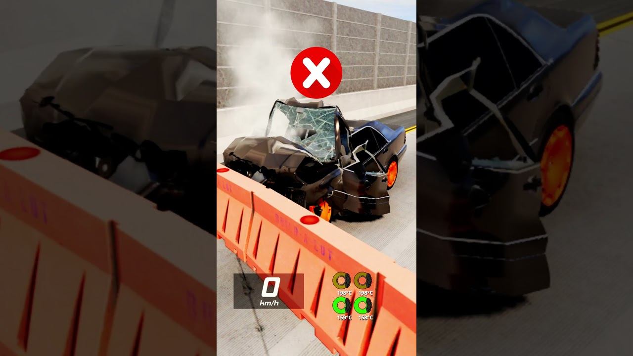 Проверка ТОРМОЗОВ на Реальных событиях | #beamng