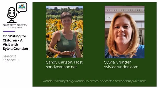 On Writing for Children - A Visit with Sylvia Crunden