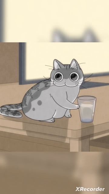 Вечера с кошкой #anime #аниме