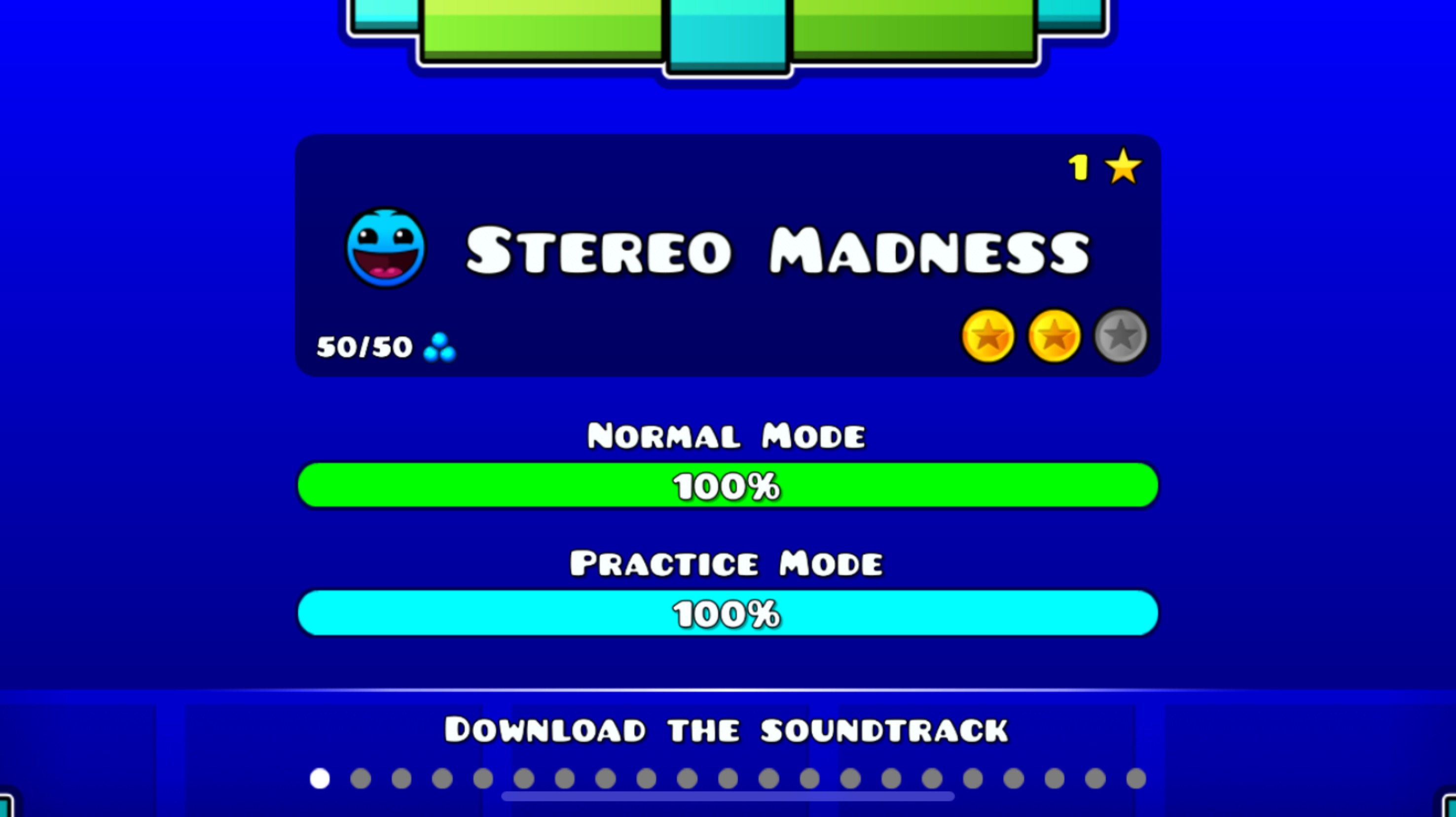 Геометри деш Stereo Madness//прохождение лвл 1