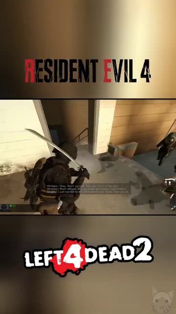 Left 4 Dead 2 Resident Evil 4 mod Hunk. #residentevil4 #shorts #hunk