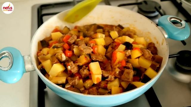 LEZZETLİ Sebzeli Etli Güveç Yemeği -  Nefis Yemek Tarifleri