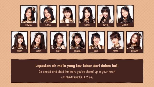 JKT48 - Bukan Salah Air Mata (Namida no Sei Janai / 涙のせいじゃない) [Color Coded Lyrics]