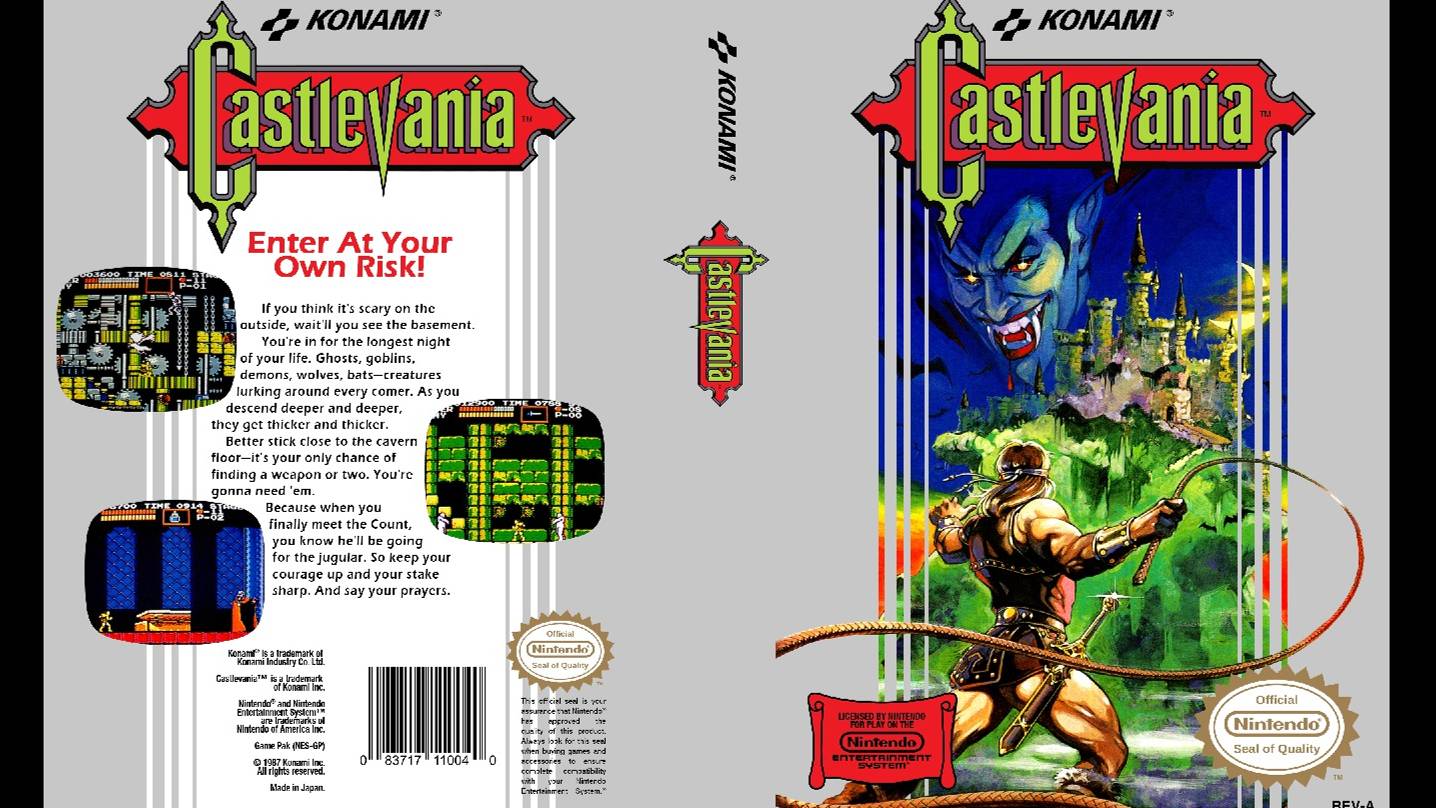CASTLEVANIA. KONAMI. 1987. NES
