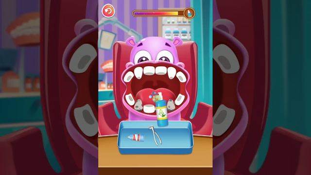 Бегемотик пришёл к стоматологу за помощью! Игры для детей. Увлекательное обучение. Мультики
