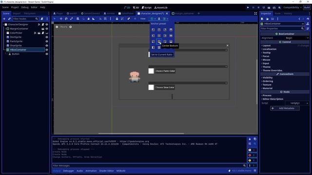 Godot4 - Zombie Game Multiplayer - Character Designer / UI - Stream 24.03.2023