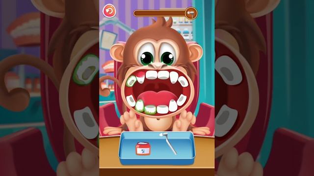 У Обезьянки болят зубки, давай скорее вылечим её! Игры для детей. Увлекательное обучение. Мультики.