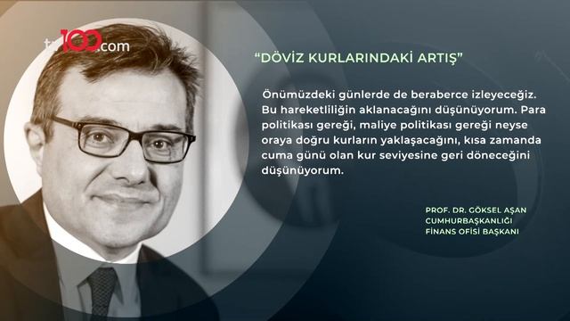 Cumhurbaşkanlığı Finans Ofisi Başkanı Göksel Aşan'dan döviz kuru açıklaması!