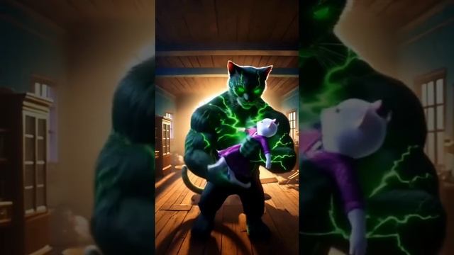 Cat turn into hulk and saved her mom story in hindi #hindikahani #storytelling #story @Syonife