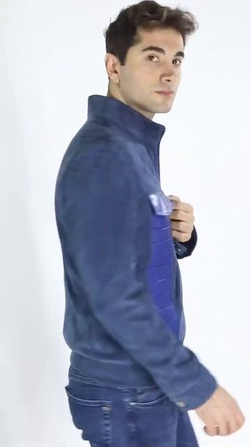 Adam Suede + Croc Leather Jacket