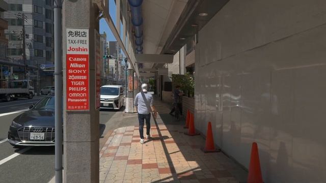 Walking from Shinsekai to Dotonbori - Osaka May 2023 [4K HDR]