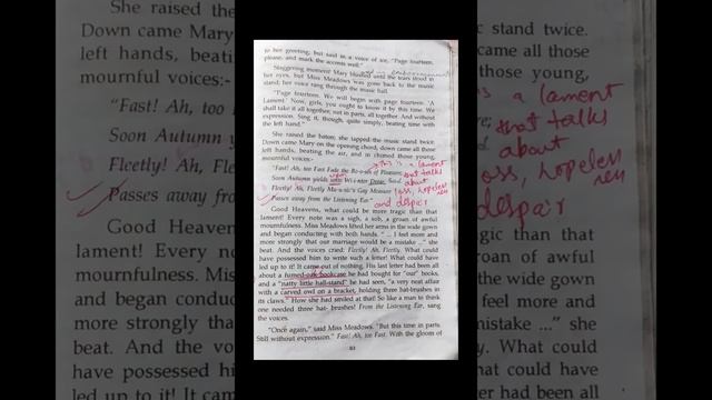 The Singing Lesson reading + explanation | Katherine Mansfield| ISC