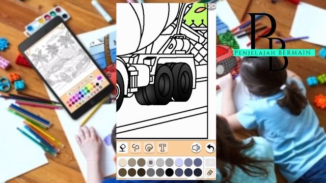 MEWARNAI MOBIL MOLEN SERU || BERMAIN MEWARNAI MOBIL MOBILAN