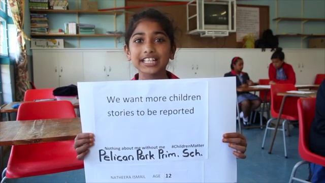 Pelican Park students on children's media coverage