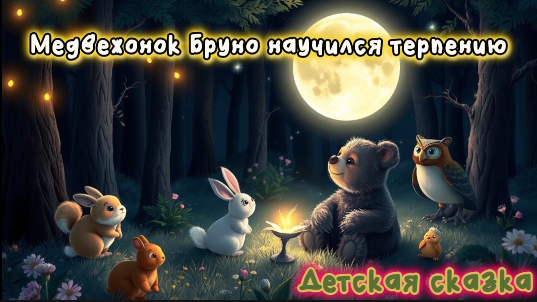 Слушать десткие сказки | Рассказы для детей - Медвежонок Бруно научился терпению