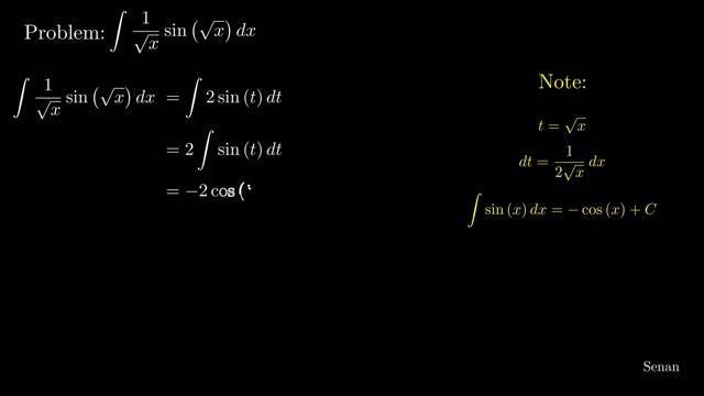 Solving Integral:  ∫ sin x / √x dx