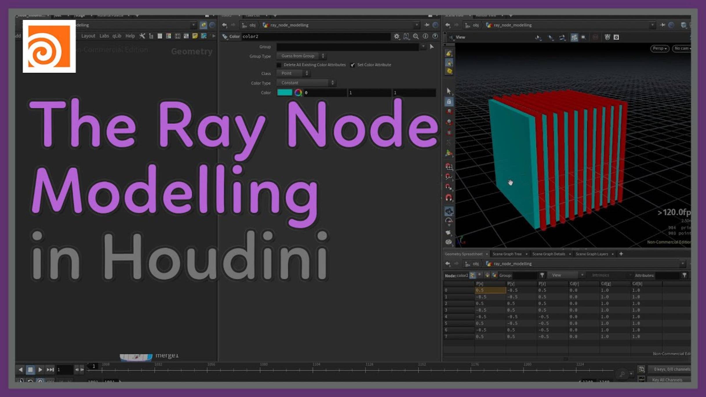 76 The Ray Node  Modelling in Houdini