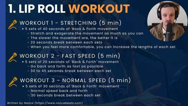Lip Roll & Hollow Lip Roll Beatbox Tutorial - How To Beatbox + Workout