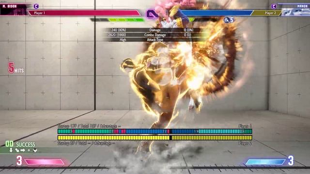 Relatively easy 40%/60% Bison punish combo