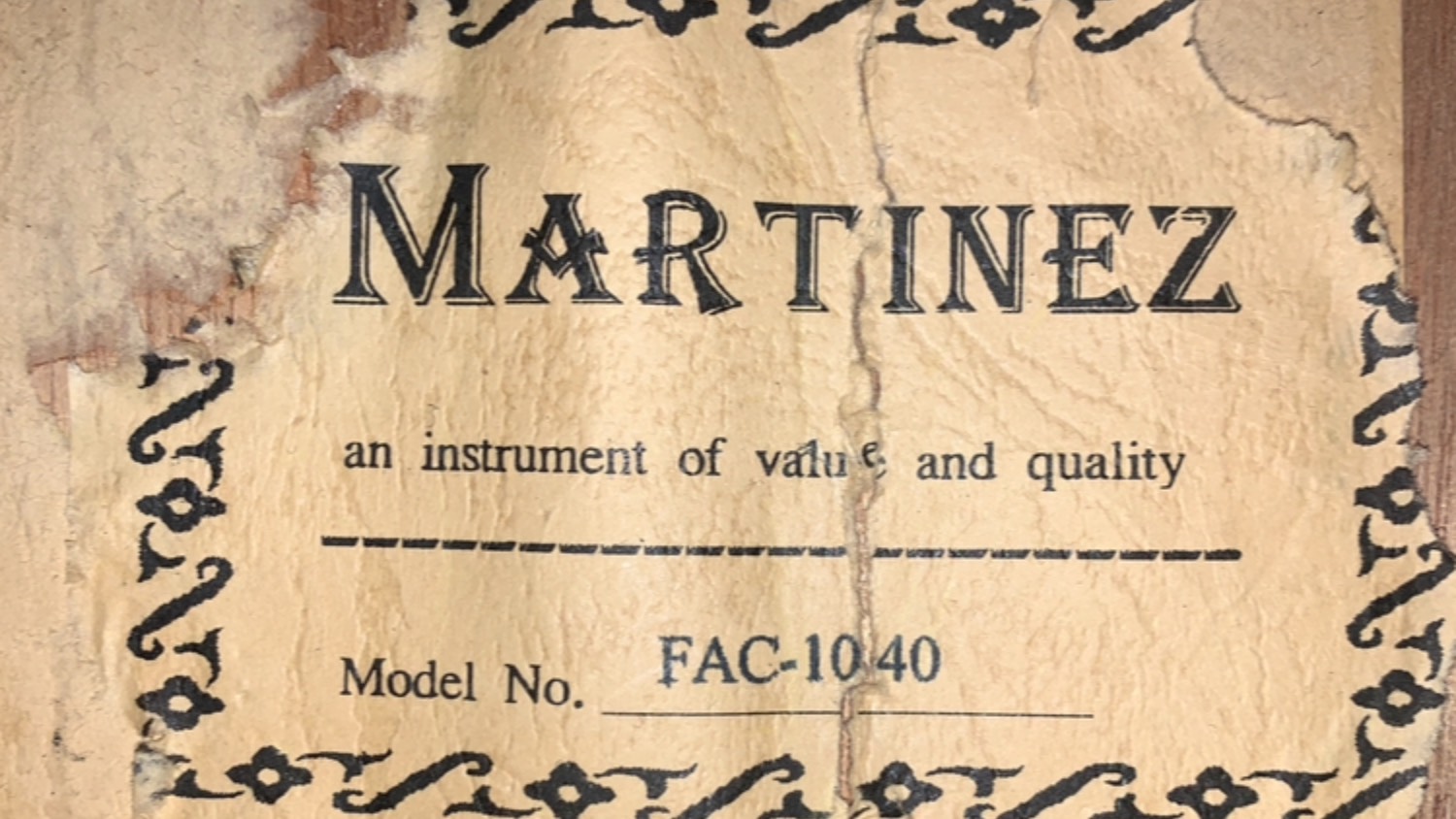 Гитара Martinez FAC-1040 - Richerkar ( N. Nigrino )
