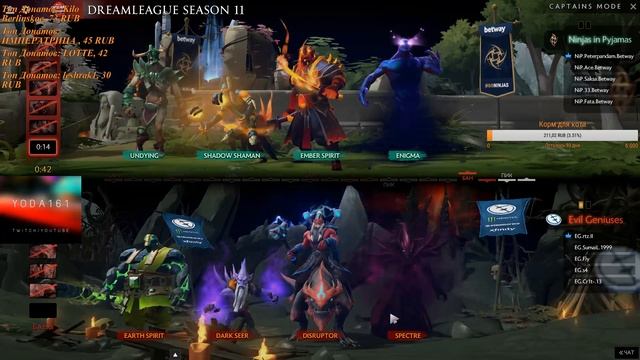 NiP vs EG.Вторая Игра.Лучшие моменты.19.03.2019.Dream League 11.