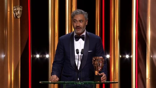 Taika Waititi's Hilarious Acceptance Speech for Jojo Rabbit's Adapted Screenplay Win | EE BAFTA Fil