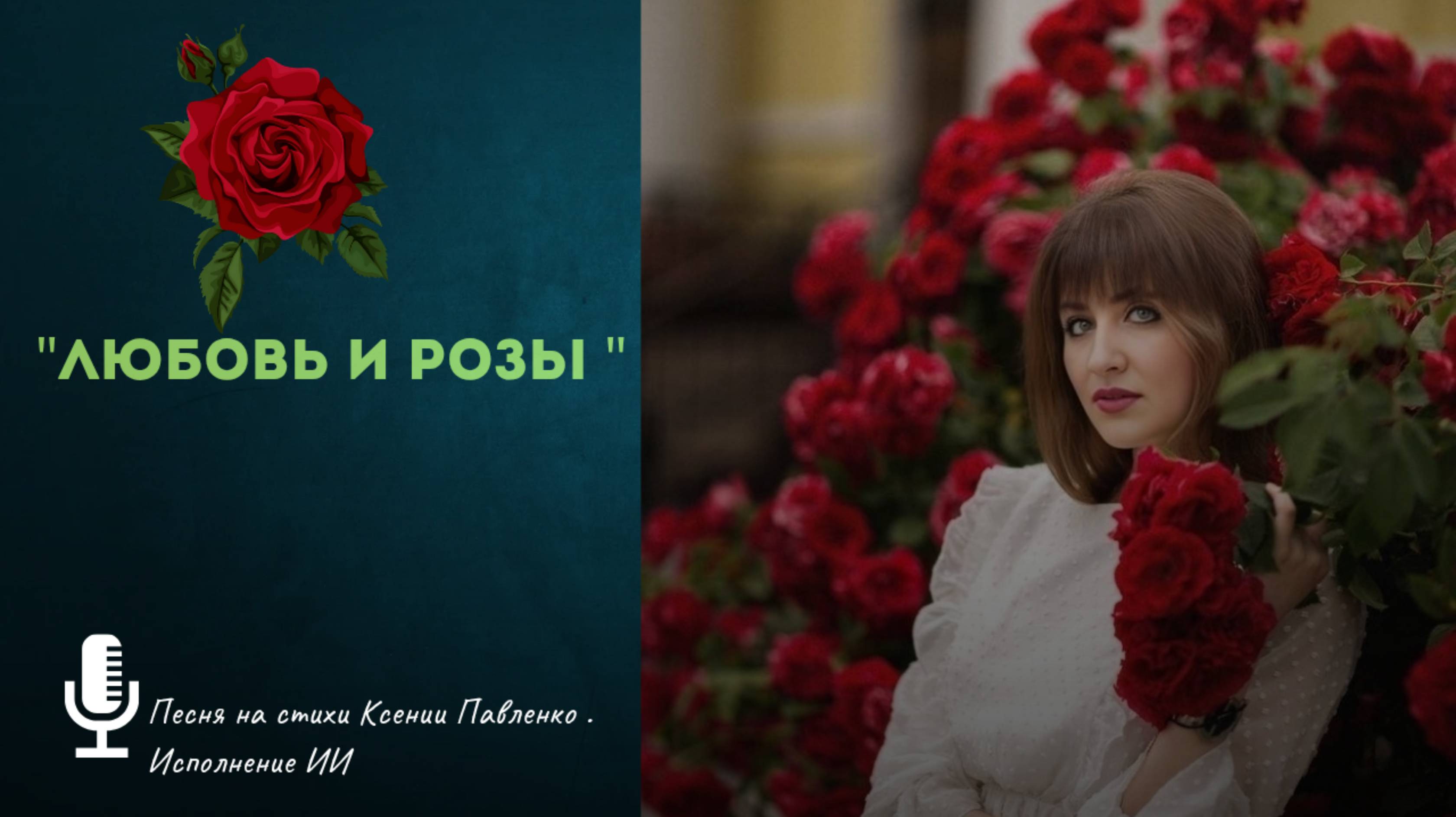 "Любовь и розы " песня на стихи Ксении Павленко