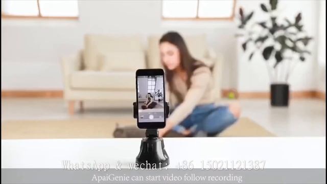 360° Rotation Selfie Auto Tracking Camera Mount Smart Phone Holder,cameraman