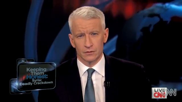 Anderson Cooper challenges Syria's crackdown- AC360.flv
