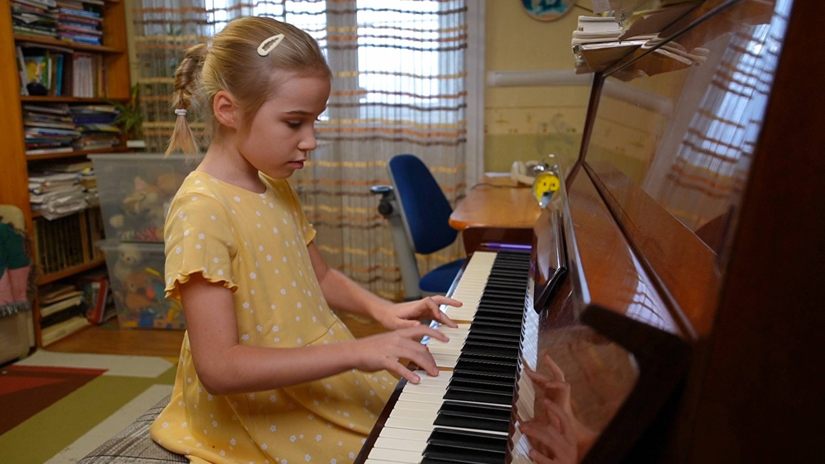 Ярослава Лемешкина, 7 лет. К.Черни, избранные этюды, часть 2, этюд №1