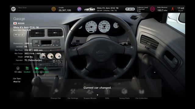 Gran Turismo 7 | Nissan Silvia K's Aero (S14) (Engine Startup)
