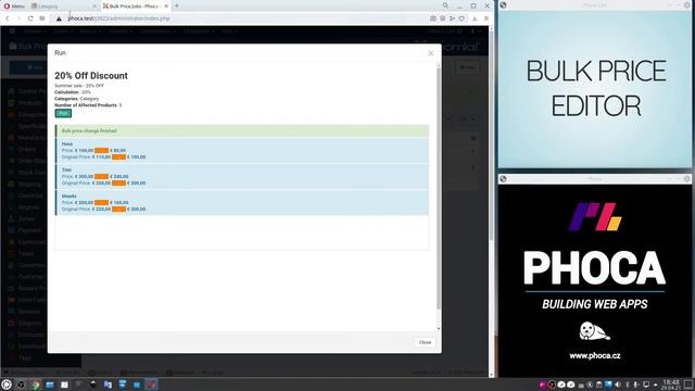 Phoca Cart - Bulk Price Editor