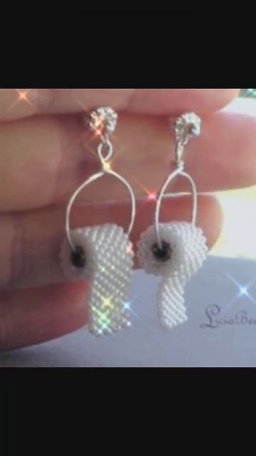 серёжки из бисера подписывайся тут много интересного💖