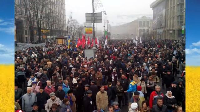 AbaNDa SHAKE - BLUE-N-YELLOW - EURO MAYDAN Ukrainian Revolution days 1-6 - photo collage fan vid
