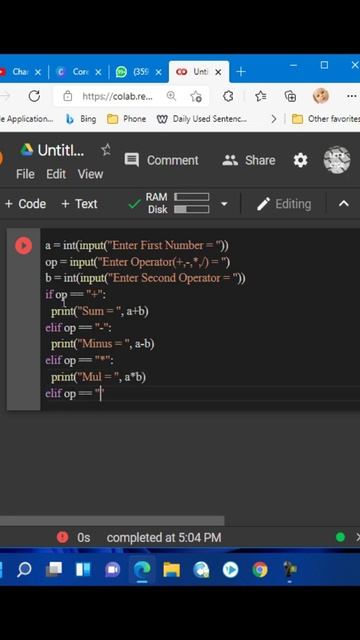 Write a Program to Build a Simple Calculator in Python