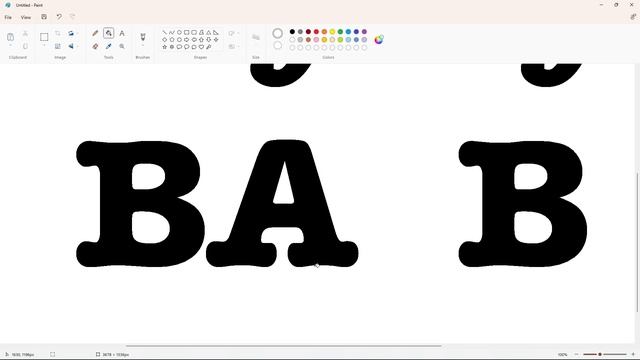 How to draw the Buy Buy Baby logo using MS Paint | How to draw on your computer