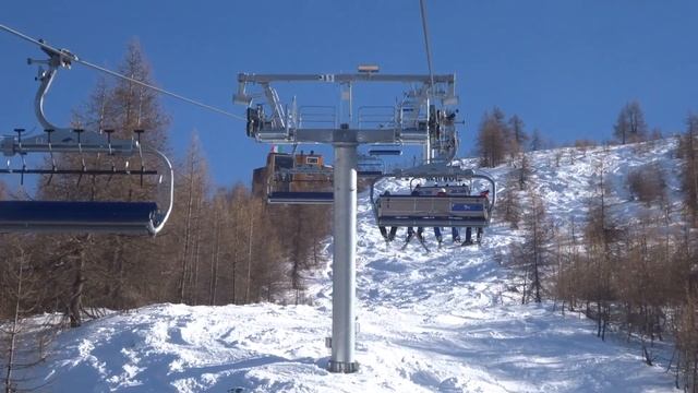 Lun 6/3/2023 Risalita integrale nuova seggiovia Leitner "Cit Roc" a Sestriere.