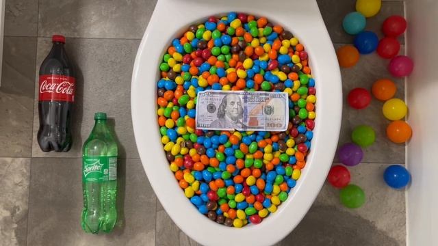 Will it Flush? Coca Cola, Fanta, Mirinda Balloons, Plastic Balls, Skittles