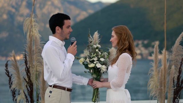 Свадьба в Черногории, камерный ужин для самых близких