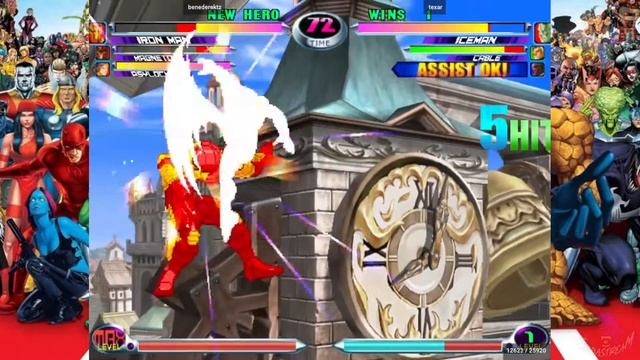 MvC2 - Fightcade Archive Casuals - benederektz vs texar - Game 1